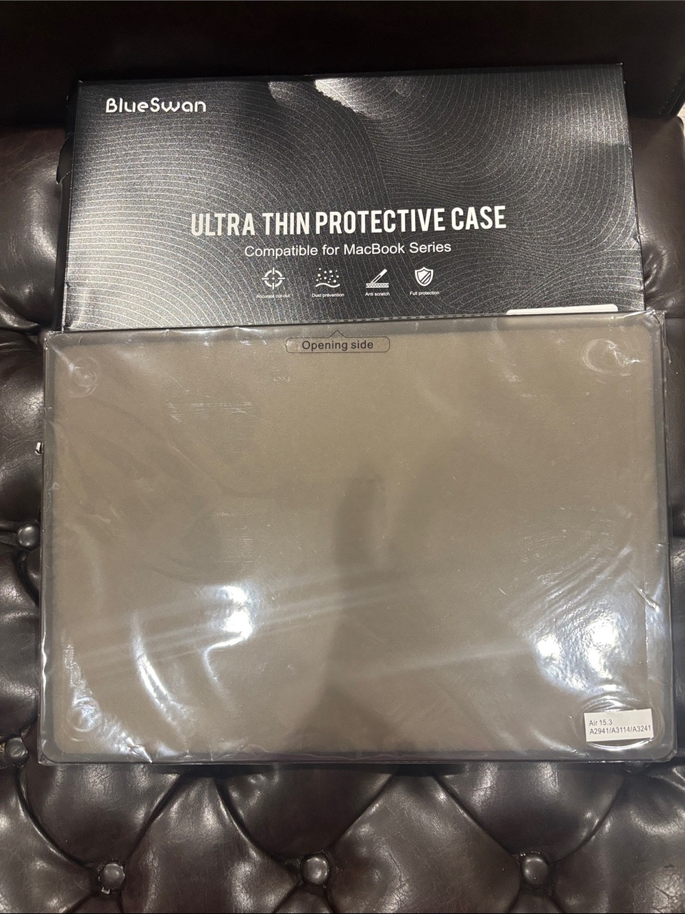 Gray Slim Protective Sleeve Case compatible for MacBook Air 15 inch .
